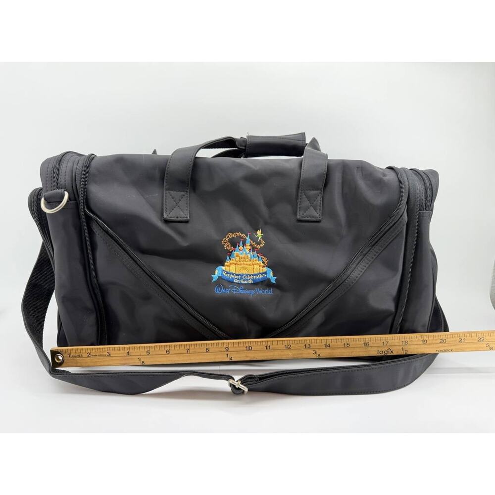 Gemline Disney World Duffel Bag Black Travel Carry On Convertible Multi Pocket - Picture 2 of 14